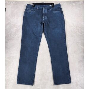 Brunello Cucinelli Jeans Mens 38x32 Blue Straight Leg Denim Made In Italy